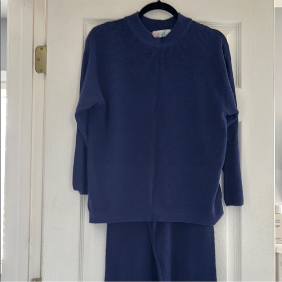 Free People Blue Jogger Track Pants - Picture 3 of 3